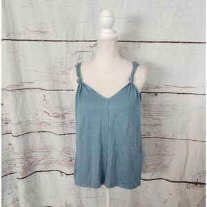 Sundance Linen Knotted Strap Tank Top Size XS